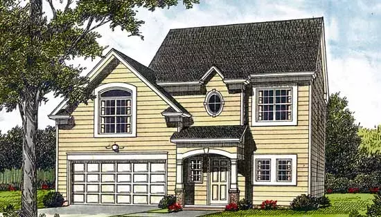 Traditional house plans 106-123 - front exterior, 1,530 sq ft, 3 bed, 2 bath house plans | Monster House Plans