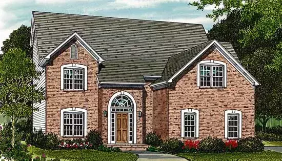 Traditional house plans 106-137 - front exterior, 1,773 sq ft, 3 bed, 2 bath house plans | Monster House Plans