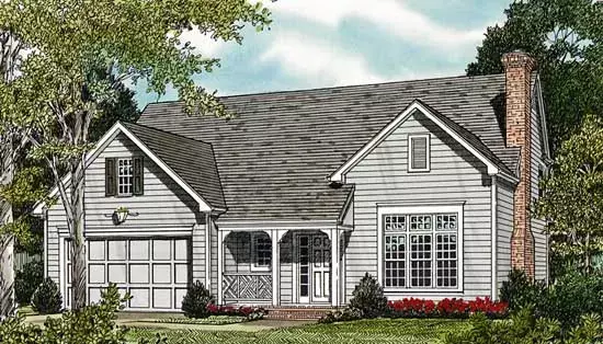 Traditional house plans 106-141 - front exterior, 3,011 sq ft, 3 bed, 2 bath house plans | Monster House Plans