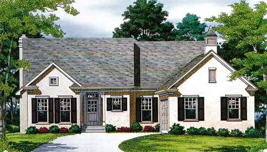 Traditional house plans 106-151 - front exterior, 1,911 sq ft, 3 bed, 2 bath house plans | Monster House Plans