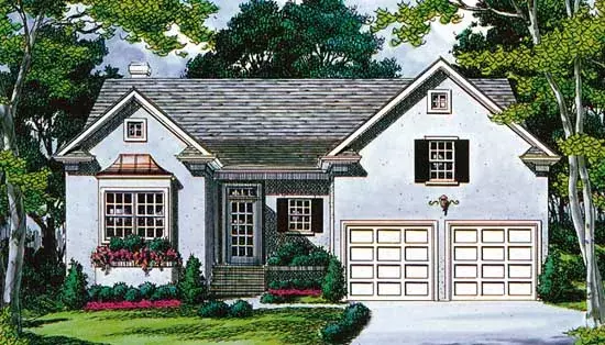 Southern house plans 106-154 - front exterior, 1,916 sq ft, 3 bed, 2 bath house plans | Monster House Plans