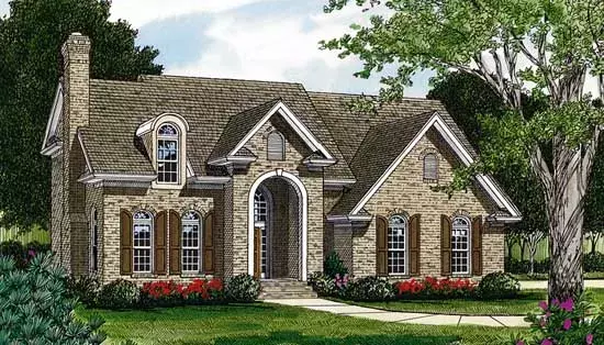 Traditional house plans 106-157 - front exterior, 1,965 sq ft, 3 bed, 2 bath house plans | Monster House Plans