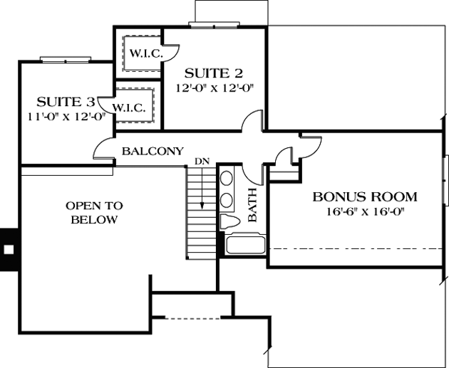 Upper/Second Floor Plan:106-160