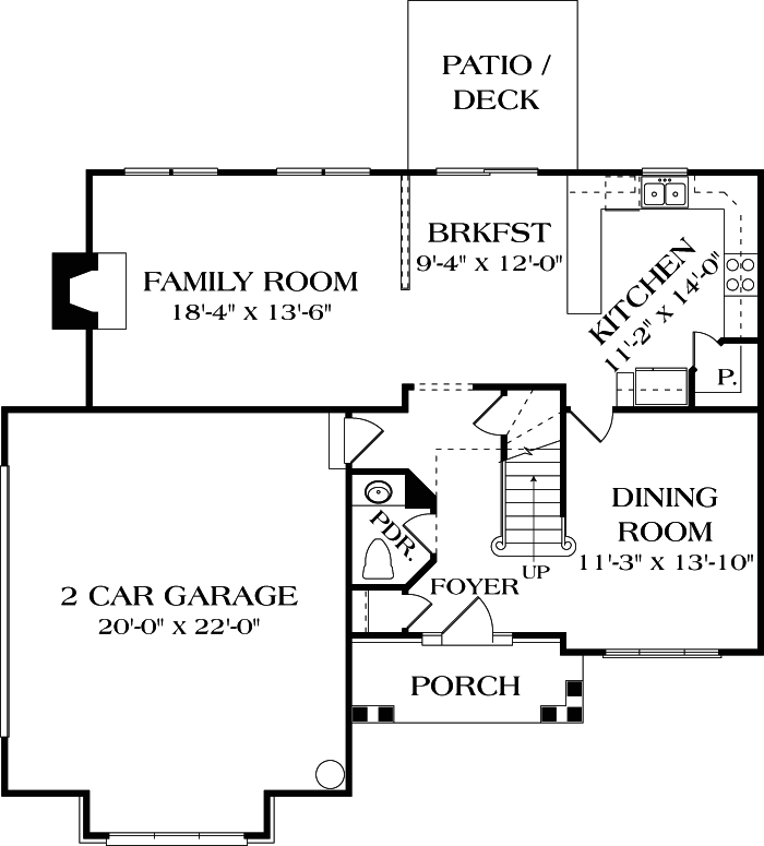 Main Floor Plan: 106-161