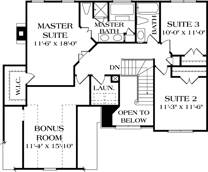 Upper/Second Floor Plan:106-161