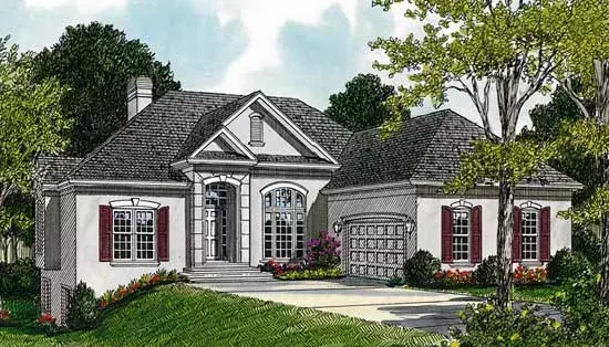 Traditional house plans 106-164 - front exterior, 3,240 sq ft, 4 bed, 3 bath house plans | Monster House Plans