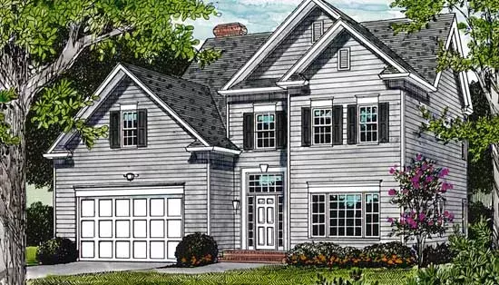 Traditional house plans 106-168 - front exterior, 2,023 sq ft, 3 bed, 2 bath house plans | Monster House Plans