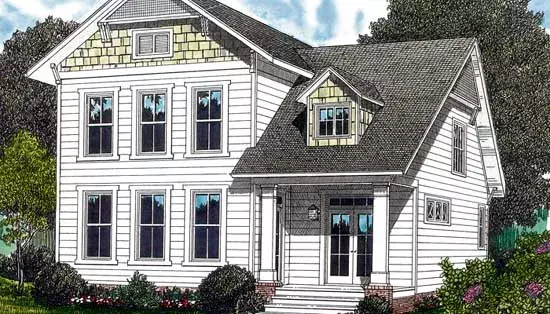 Craftsman house plans 106-172 - front exterior, 2,043 sq ft, 3 bed, 2 bath house plans | Monster House Plans