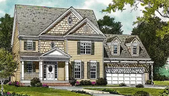 Southern house plans 106-181 - front exterior, 2,136 sq ft, 3 bed, 2 bath house plans | Monster House Plans