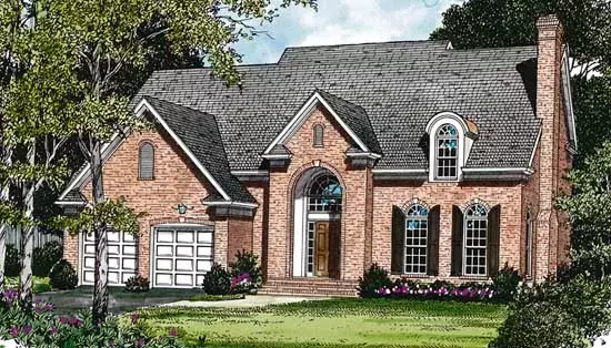 Traditional house plans 106-184 - front exterior, 2,170 sq ft, 3 bed, 2 bath house plans | Monster House Plans