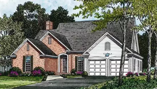 Traditional house plans 106-185 - front exterior, 2,188 sq ft, 3 bed, 3 bath house plans | Monster House Plans