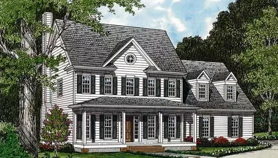 Southern house plans 106-186 - front exterior, 2,203 sq ft, 3 bed, 2 bath house plans | Monster House Plans