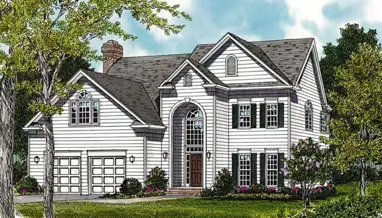 Traditional house plans 106-203 - front exterior, 3,549 sq ft, 3 bed, 2 bath house plans | Monster House Plans
