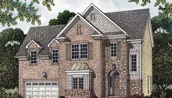 Traditional house plans 106-210 - front exterior, 2,421 sq ft, 3 bed, 2 bath house plans | Monster House Plans