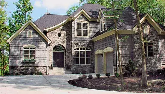 French Country house plans 106-215 - front exterior, 2,443 sq ft, 3 bed, 3 bath house plans | Monster House Plans