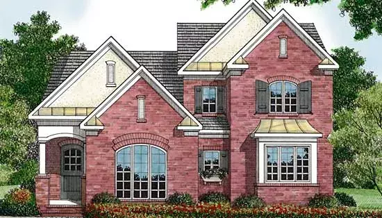 Traditional house plans 106-217 - front exterior, 2,453 sq ft, 3 bed, 2 bath house plans | Monster House Plans
