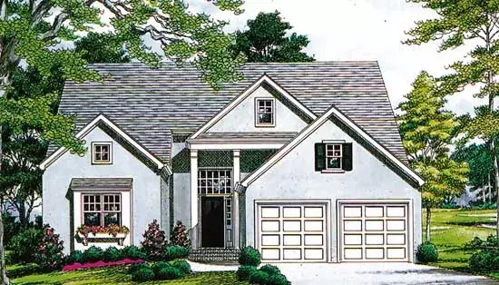 Traditional house plans 106-218 - front exterior, 2,453 sq ft, 3 bed, 2 bath house plans | Monster House Plans
