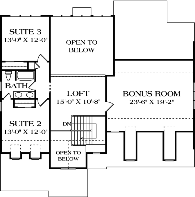Upper/Second Floor Plan:106-236