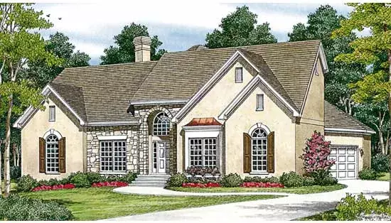 Traditional house plans 106-237 - front exterior, 2,507 sq ft, 3 bed, 2 bath house plans | Monster House Plans