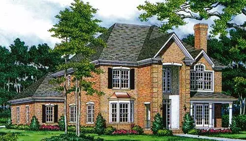 Traditional house plans 106-271 - front exterior, 2,797 sq ft, 4 bed, 3 bath house plans | Monster House Plans