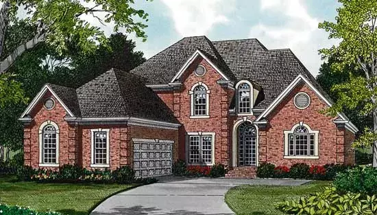 Traditional house plans 106-273 - front exterior, 2,754 sq ft, 3 bed, 2 bath house plans | Monster House Plans