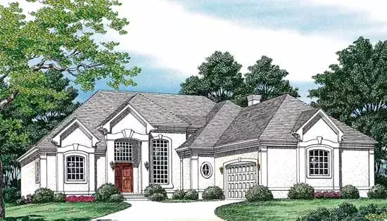Traditional house plans 106-279 - front exterior, 2,765 sq ft, 3 bed, 2 bath house plans | Monster House Plans