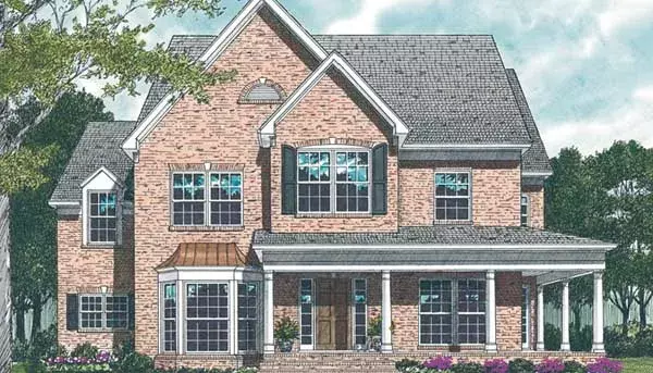 Country house plans 106-281 - front exterior, 2,810 sq ft, 3 bed, 2 bath house plans | Monster House Plans