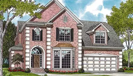 Southern house plans 106-283 - front exterior, 2,865 sq ft, 3 bed, 2 bath house plans | Monster House Plans