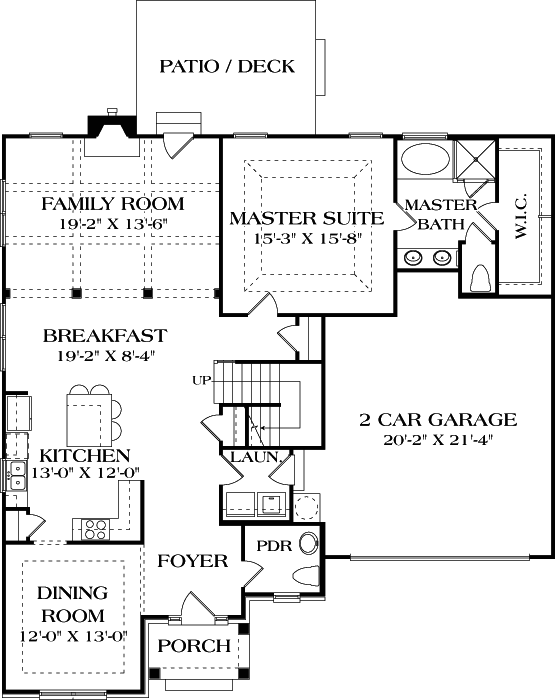 Main Floor Plan: 106-287