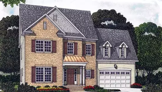 Southern Colonial house plans 106-288 - front exterior, 4,426 sq ft, 5 bed, 3 bath house plans | Monster House Plans