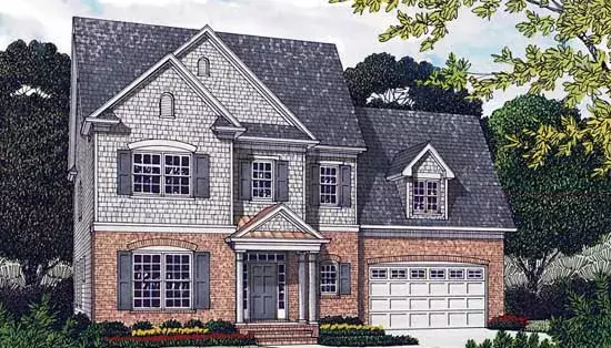Southern house plans 106-290 - front exterior, 4,424 sq ft, 5 bed, 3 bath house plans | Monster House Plans