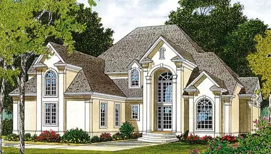 Traditional house plans 106-322 - front exterior, 2,967 sq ft, 3 bed, 2 bath house plans | Monster House Plans