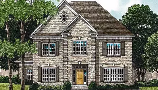 Southern Colonial house plans 106-331 - front exterior, 2,944 sq ft, 4 bed, 3 bath house plans | Monster House Plans