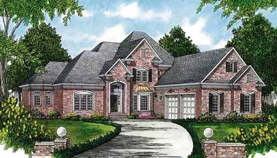 Southern house plans 106-334 - front exterior, 3,040 sq ft, 4 bed, 3 bath house plans | Monster House Plans