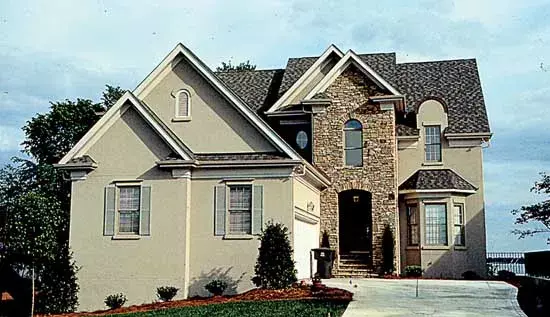 Traditional house plans 106-347 - front exterior, 4,113 sq ft, 4 bed, 4 bath house plans | Monster House Plans