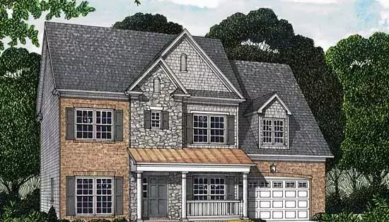 Southern Colonial house plans 106-351 - front exterior, 3,087 sq ft, 4 bed, 3 bath house plans | Monster House Plans