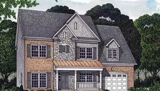Southern Colonial house plans 106-352 - front exterior, 4,452 sq ft, 4 bed, 4 bath house plans | Monster House Plans