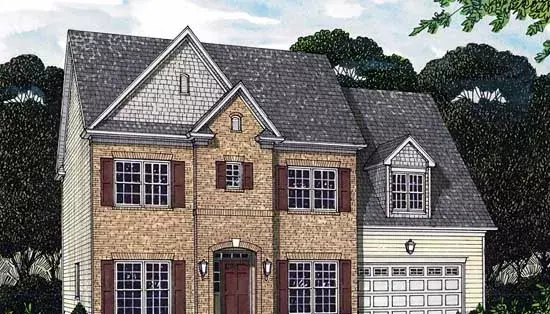 Southern Colonial house plans 106-354 - front exterior, 4,459 sq ft, 4 bed, 4 bath house plans | Monster House Plans