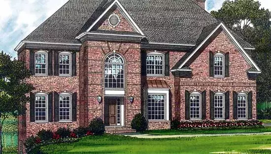 Southern house plans 106-375 - front exterior, 3,175 sq ft, 5 bed, 4 bath house plans | Monster House Plans