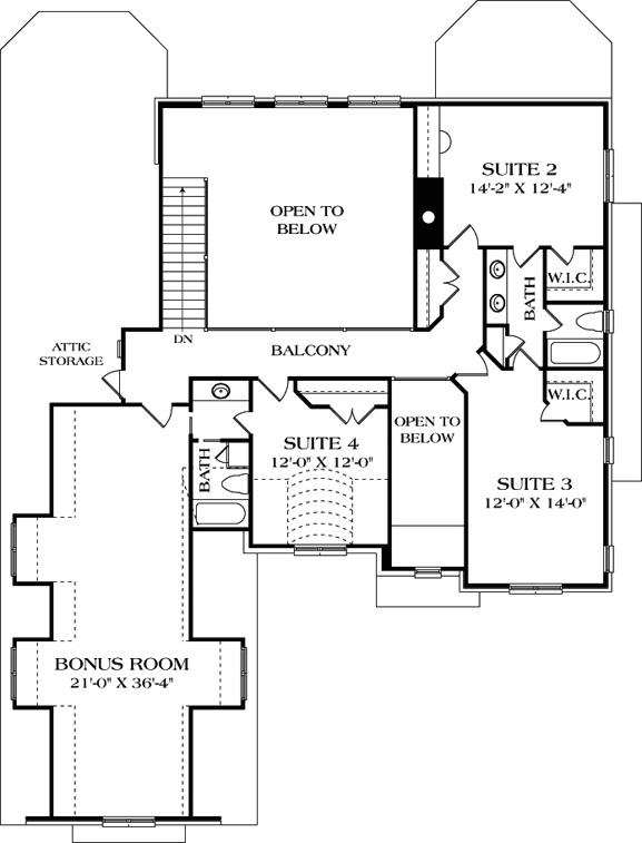 Upper/Second Floor Plan:106-378