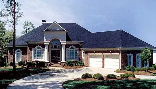 Traditional house plans 106-381 - front exterior, 3,242 sq ft, 4 bed, 3 bath house plans | Monster House Plans