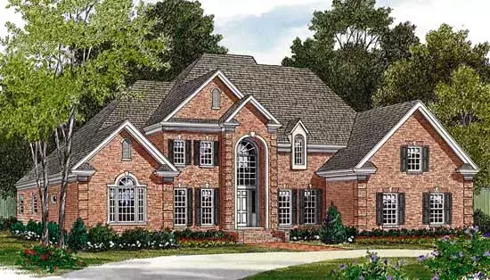 Southern house plans 106-386 - front exterior, 3,226 sq ft, 4 bed, 3 bath house plans | Monster House Plans