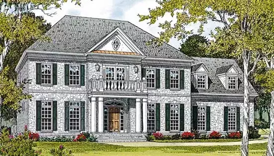 Southern house plans 106-401 - front exterior, 3,298 sq ft, 4 bed, 3 bath house plans | Monster House Plans
