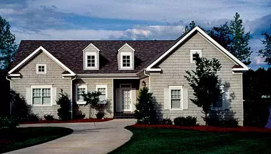 Shingle house plans 106-402 - front exterior, 3,298 sq ft, 3 bed, 3 bath house plans | Monster House Plans