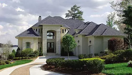 Mediterranean house plans 106-403 - front exterior, 5,277 sq ft, 5 bed, 4 bath house plans | Monster House Plans
