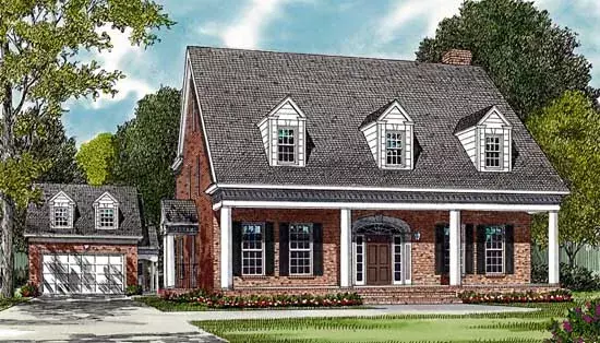Country house plans 106-421 - front exterior, 3,991 sq ft, 5 bed, 4 bath house plans | Monster House Plans