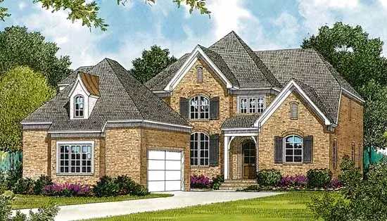 Traditional house plans 106-444 - front exterior, 3,572 sq ft, 4 bed, 3 bath house plans | Monster House Plans