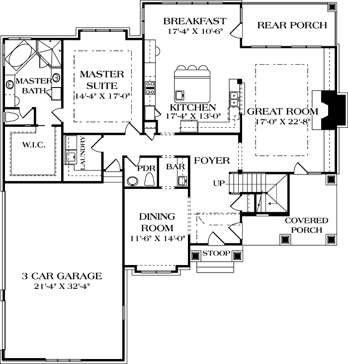 Main Floor Plan: 106-458
