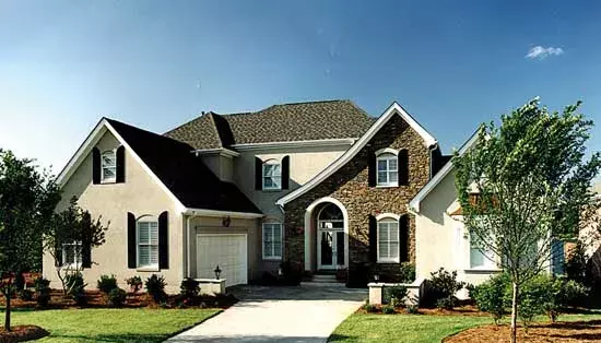 French Country house plans 106-459 - front exterior, 3,736 sq ft, 4 bed, 3 bath house plans | Monster House Plans