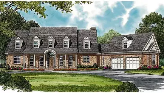 Southern house plans 106-479 - front exterior, 3,984 sq ft, 3 bed, 3 bath house plans | Monster House Plans